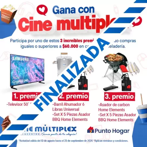Gana con Cine Multiplex